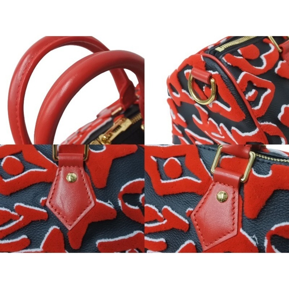 LOUIS VUITTON Urs Fischer handbag Speedy Bandouliere red - Picture 5 of 8